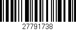 Código de barras (EAN, GTIN, SKU, ISBN): '27791738'