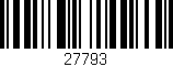 Código de barras (EAN, GTIN, SKU, ISBN): '27793'