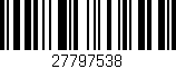Código de barras (EAN, GTIN, SKU, ISBN): '27797538'