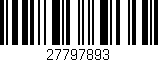 Código de barras (EAN, GTIN, SKU, ISBN): '27797893'