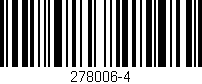 Código de barras (EAN, GTIN, SKU, ISBN): '278006-4'