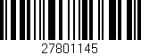 Código de barras (EAN, GTIN, SKU, ISBN): '27801145'