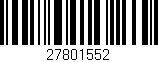 Código de barras (EAN, GTIN, SKU, ISBN): '27801552'