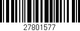 Código de barras (EAN, GTIN, SKU, ISBN): '27801577'