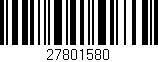 Código de barras (EAN, GTIN, SKU, ISBN): '27801580'