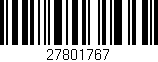 Código de barras (EAN, GTIN, SKU, ISBN): '27801767'