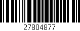 Código de barras (EAN, GTIN, SKU, ISBN): '27804877'