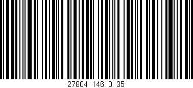 Código de barras (EAN, GTIN, SKU, ISBN): '27804_146_0_35'