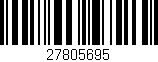 Código de barras (EAN, GTIN, SKU, ISBN): '27805695'