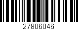 Código de barras (EAN, GTIN, SKU, ISBN): '27806046'