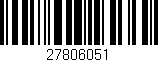 Código de barras (EAN, GTIN, SKU, ISBN): '27806051'