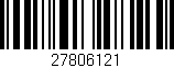 Código de barras (EAN, GTIN, SKU, ISBN): '27806121'
