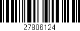 Código de barras (EAN, GTIN, SKU, ISBN): '27806124'