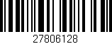 Código de barras (EAN, GTIN, SKU, ISBN): '27806128'