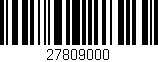 Código de barras (EAN, GTIN, SKU, ISBN): '27809000'