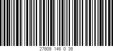 Código de barras (EAN, GTIN, SKU, ISBN): '27809_146_0_38'