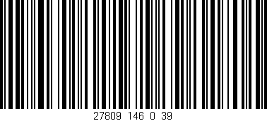 Código de barras (EAN, GTIN, SKU, ISBN): '27809_146_0_39'