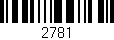 Código de barras (EAN, GTIN, SKU, ISBN): '2781'