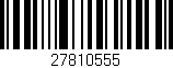 Código de barras (EAN, GTIN, SKU, ISBN): '27810555'