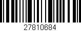 Código de barras (EAN, GTIN, SKU, ISBN): '27810684'