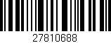 Código de barras (EAN, GTIN, SKU, ISBN): '27810688'