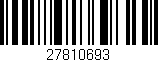 Código de barras (EAN, GTIN, SKU, ISBN): '27810693'