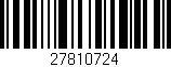 Código de barras (EAN, GTIN, SKU, ISBN): '27810724'