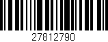 Código de barras (EAN, GTIN, SKU, ISBN): '27812790'