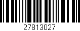 Código de barras (EAN, GTIN, SKU, ISBN): '27813027'
