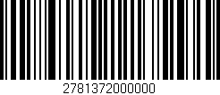 Código de barras (EAN, GTIN, SKU, ISBN): '2781372000000'