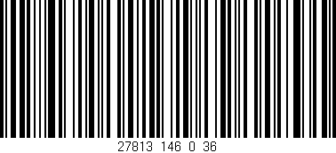 Código de barras (EAN, GTIN, SKU, ISBN): '27813_146_0_36'