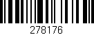 Código de barras (EAN, GTIN, SKU, ISBN): '278176'