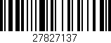 Código de barras (EAN, GTIN, SKU, ISBN): '27827137'
