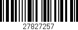 Código de barras (EAN, GTIN, SKU, ISBN): '27827257'
