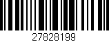 Código de barras (EAN, GTIN, SKU, ISBN): '27828199'