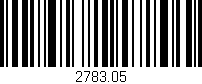 Código de barras (EAN, GTIN, SKU, ISBN): '2783.05'