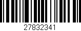 Código de barras (EAN, GTIN, SKU, ISBN): '27832341'