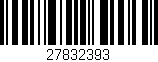 Código de barras (EAN, GTIN, SKU, ISBN): '27832393'