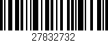Código de barras (EAN, GTIN, SKU, ISBN): '27832732'