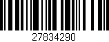 Código de barras (EAN, GTIN, SKU, ISBN): '27834290'