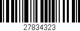 Código de barras (EAN, GTIN, SKU, ISBN): '27834323'