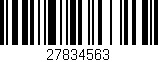 Código de barras (EAN, GTIN, SKU, ISBN): '27834563'