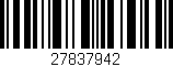 Código de barras (EAN, GTIN, SKU, ISBN): '27837942'