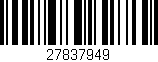 Código de barras (EAN, GTIN, SKU, ISBN): '27837949'