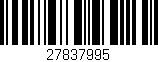 Código de barras (EAN, GTIN, SKU, ISBN): '27837995'