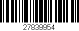 Código de barras (EAN, GTIN, SKU, ISBN): '27839954'