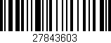 Código de barras (EAN, GTIN, SKU, ISBN): '27843603'