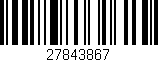 Código de barras (EAN, GTIN, SKU, ISBN): '27843867'