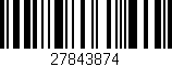 Código de barras (EAN, GTIN, SKU, ISBN): '27843874'