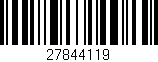 Código de barras (EAN, GTIN, SKU, ISBN): '27844119'
